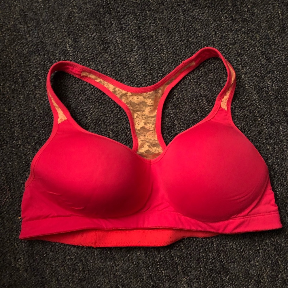 VS Pink lace racerback sports bra